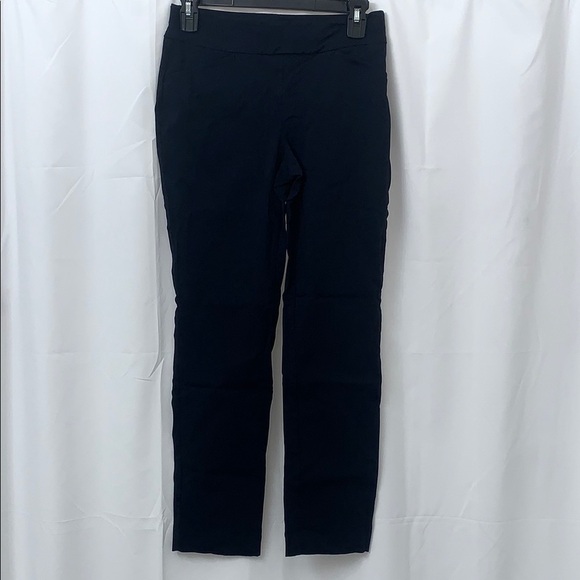 Women’s Talbots Navy Pull On Pants Size 4P EUC - Picture 2 of 6
